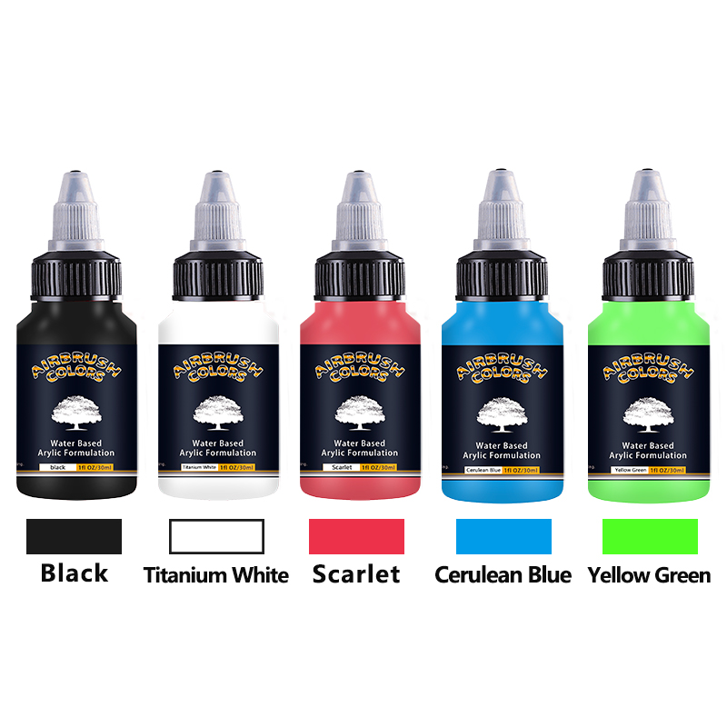 Metallic Spray Paint - Airbrush Acrylic Paint 1/3/5*30ml /Bottle 24