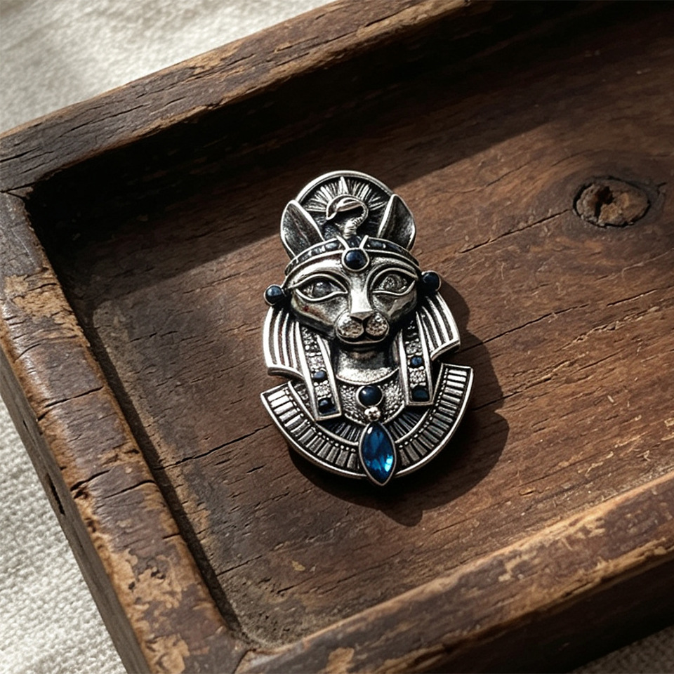 Cosplay Props - Medieval Halloween Bastet Cosplay Prop Brooch