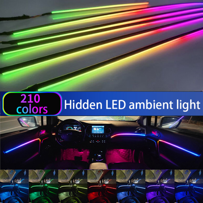 Car Ambient Light/64 Colors Ac - Led El Wire 评论和价格