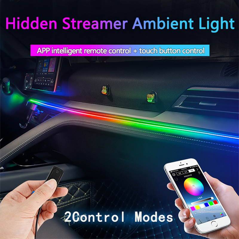 Car Ambient Light/64 Colors Ac - Led El Wire 评论和价格