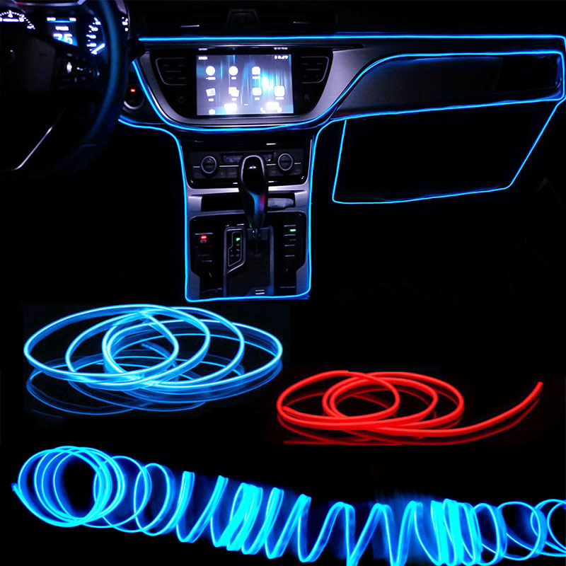 1M/3M/5M Car Interior Led Deco - Led El Wire 评论和价格