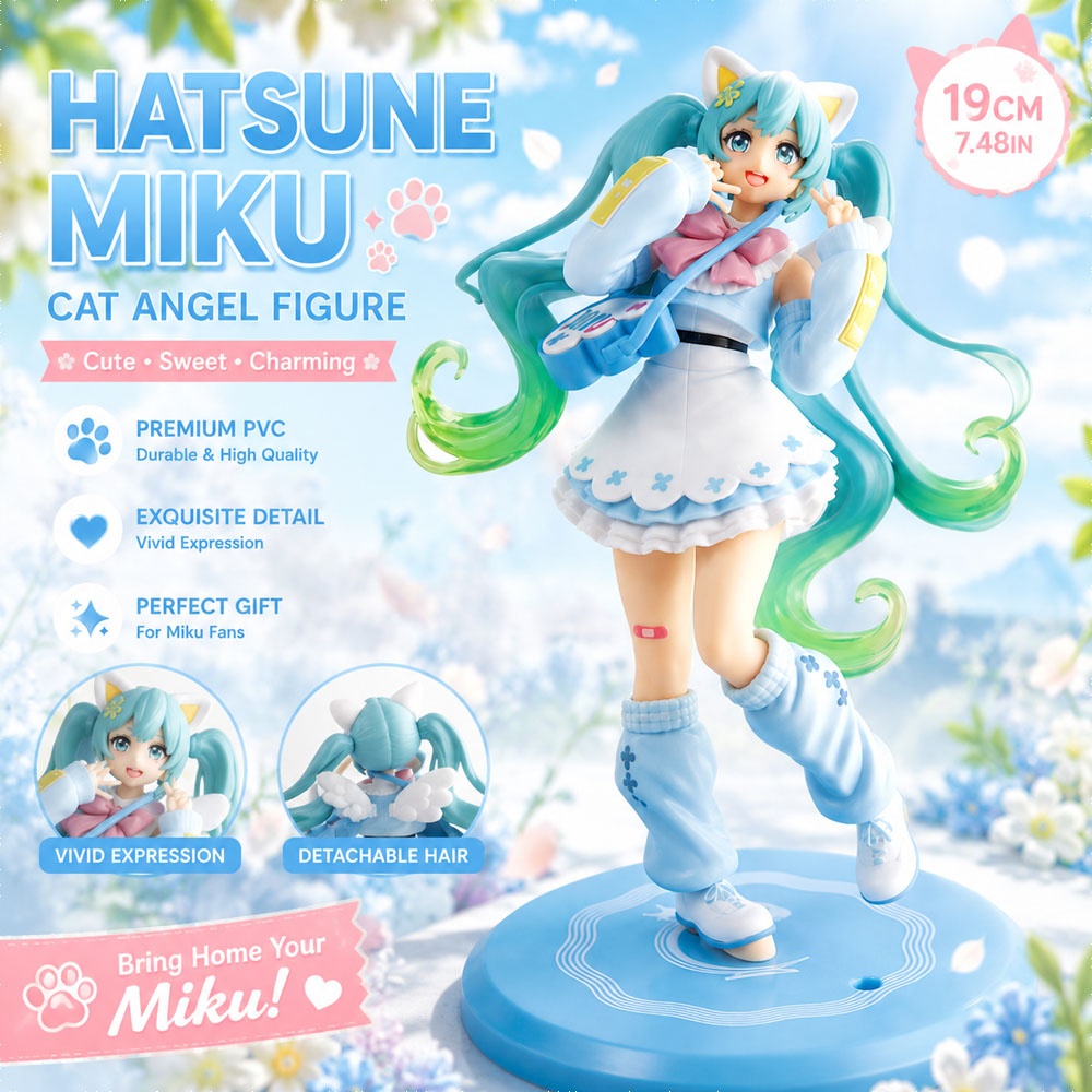 Hatsune Miku Cat Angel Figure  - Kotobukiya Bishoujo 评论和价格