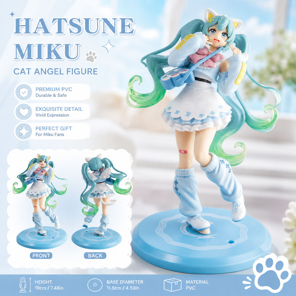Hatsune Miku Cat Angel Figure  - Kotobukiya Bishoujo 评论和价格