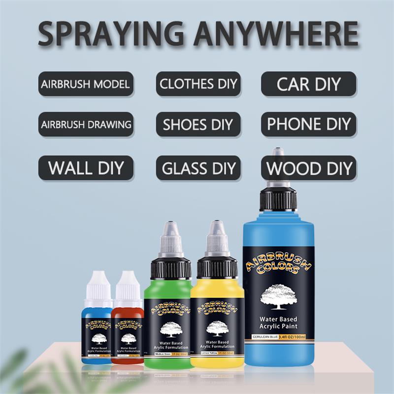 Airbrush Acrylic Paint 1/3/5*3 - Metallic Spray Paint 评论和价格