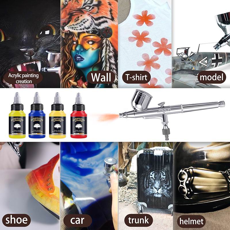 Airbrush Acrylic Paint 1/3/5*3 - Metallic Spray Paint 评论和价格