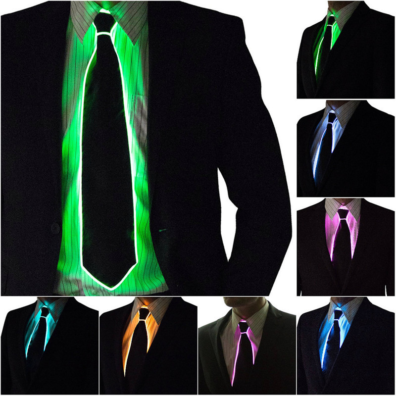 Men Glowing Tie EL Wire Neon L - Led El Wire 评论和价格